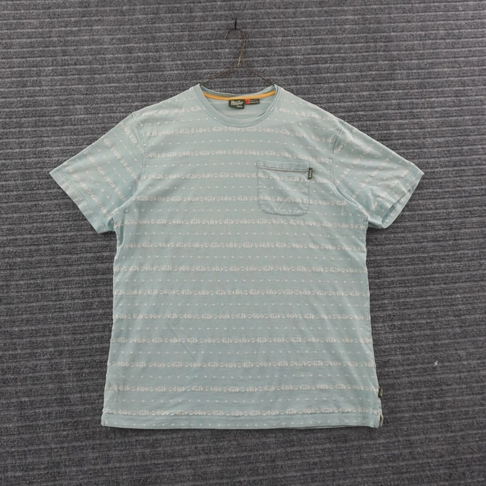 Howler Bros T-Shirt Mens L Blue Geometric Pocket Tee